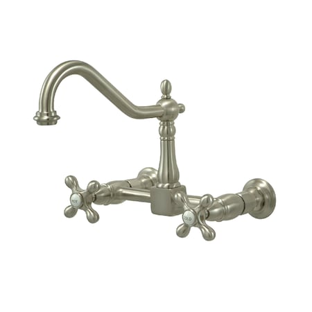 Heritage KS1248AX 2-Handle 8-Inch Wall Mount Kitchen Faucet KS1248AX